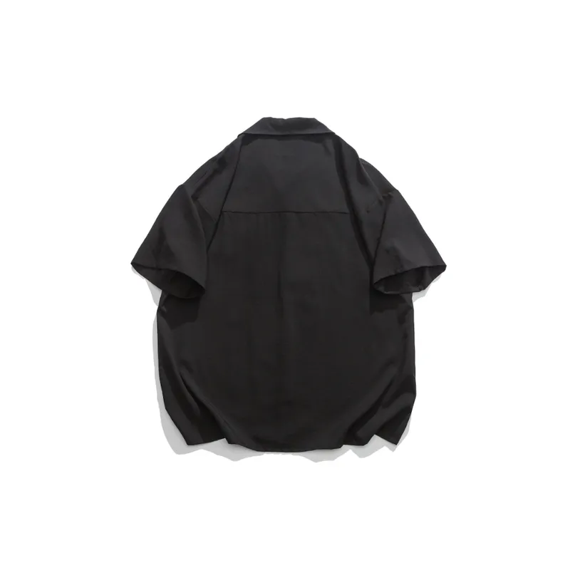 Casual Loose Lapel T Shirt-1