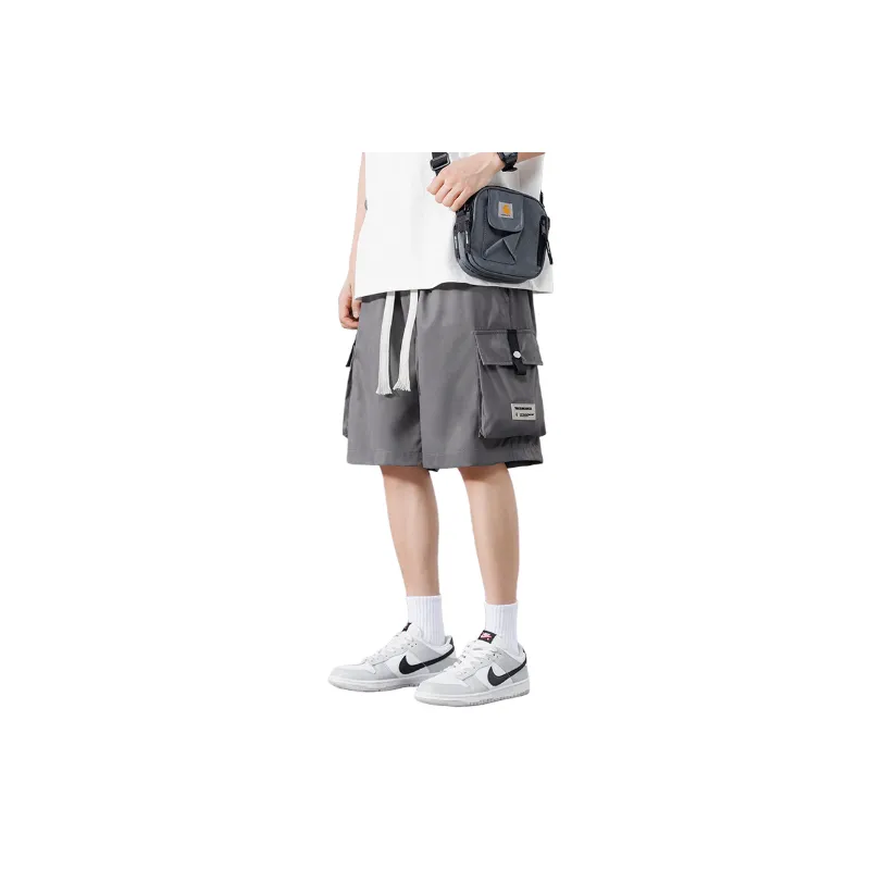 Casual Loose Polyester Cargo Shorts-7