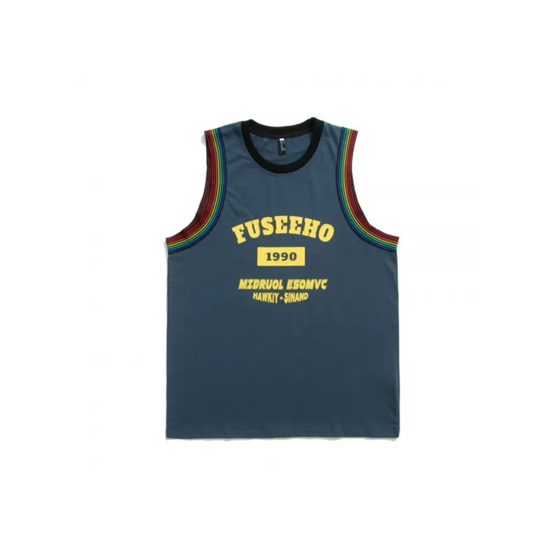 Retro Printed Sleeveless Vest-0