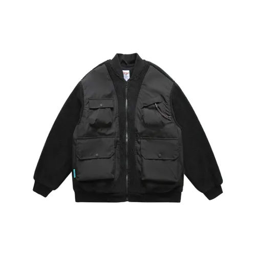Stitching Workwear Pocket Baseball Cotton Coat