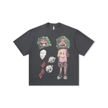 Dark Loosen Short sleeved T shirt