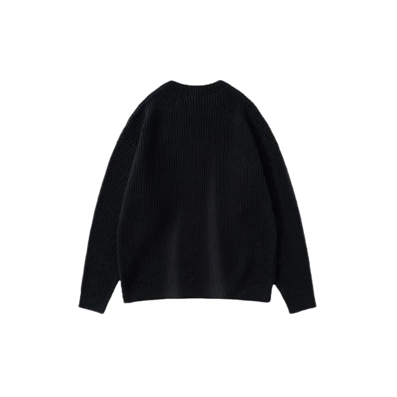 Casual Plain Cotton Sweater-7