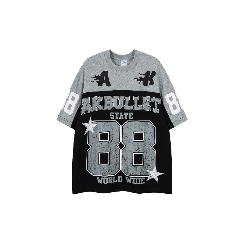 Retro Trendy Combed Cotton T-Shirt-0