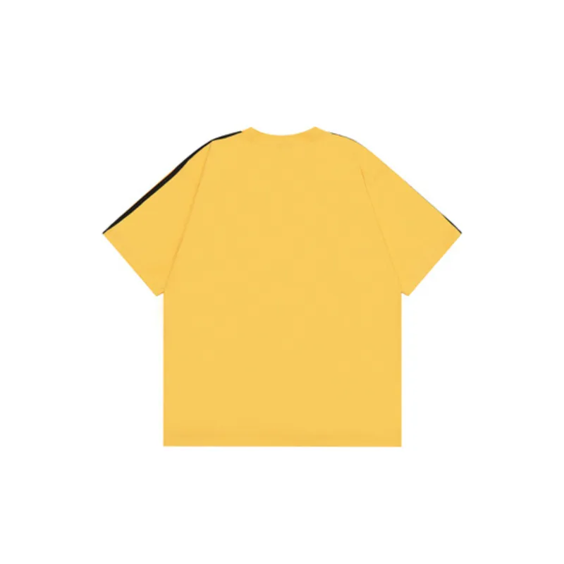 Loose Round Neck Print T Shirt-5