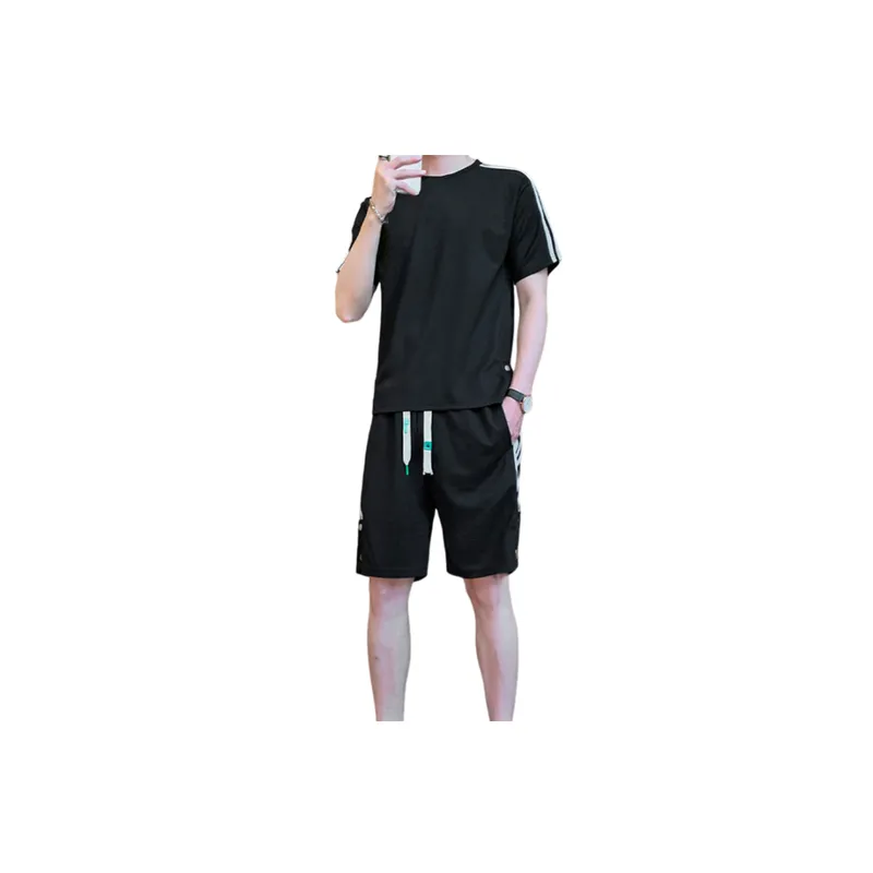 Large Size Trendy Shorts And T Shirt Set-0
