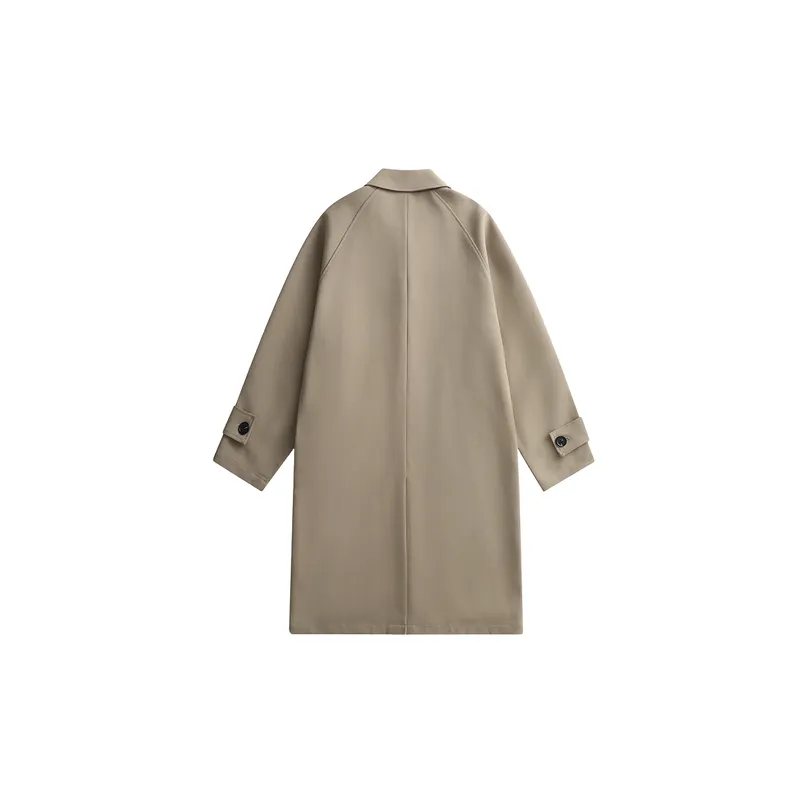 Fashionable Loose Blended Synthetic Fabrics Trench Coat-13
