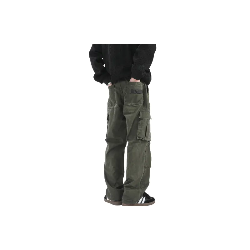Street Loose Polyester Casual Pants-1