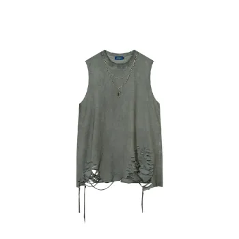 Retro Casual Cotton Blended Fabric Vest Unisex