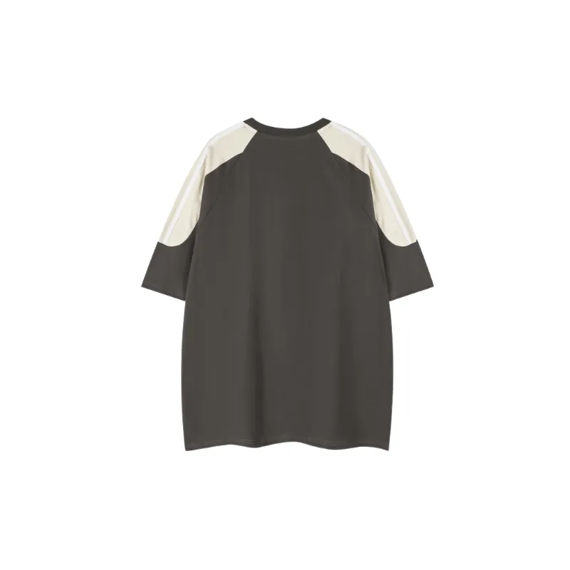 Retro Loose Cotton Blended Fabric T Shirt Unisex-3