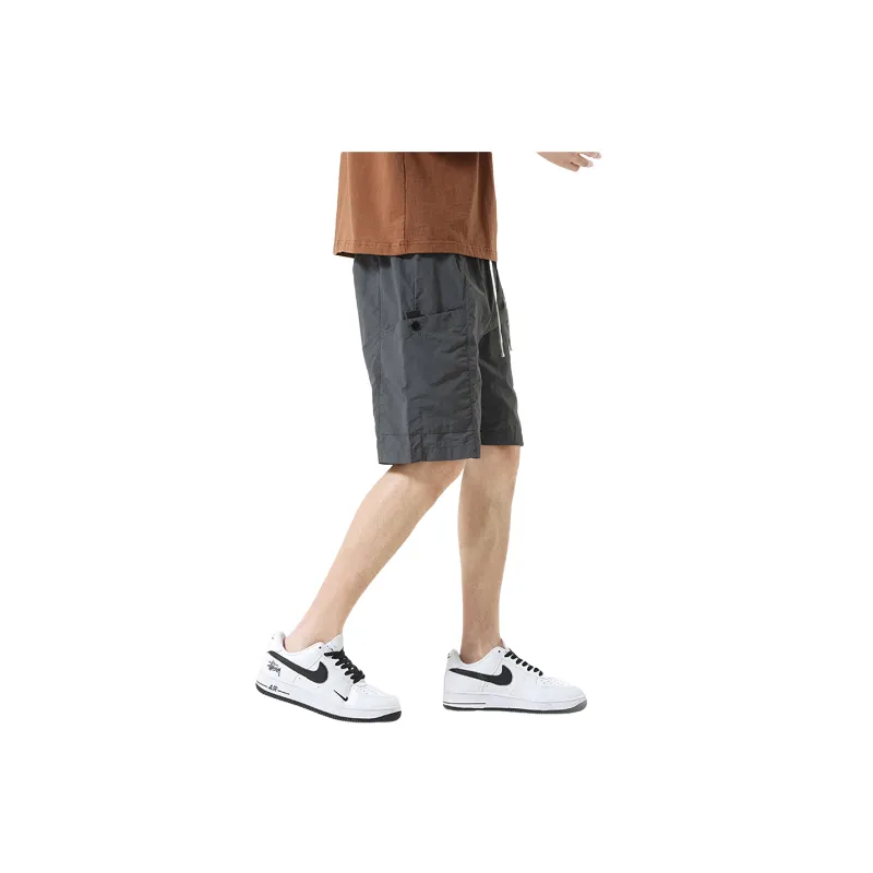 Casual Sporty Nylon Cargo Shorts-7