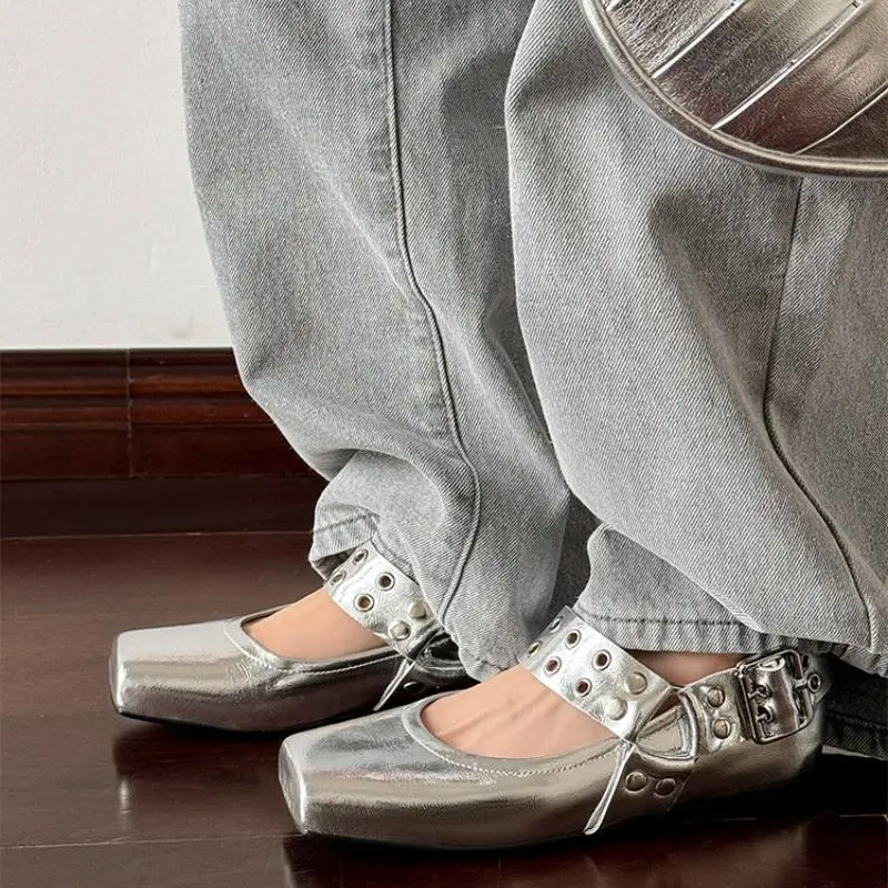 Retro Plain Mary Jane Shoes-10