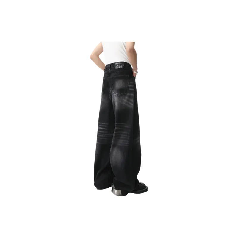 Loose Washed Jeans-2