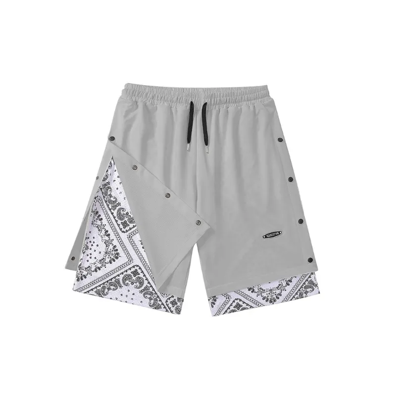 Casual Large Size Straight Breathable Shorts-6