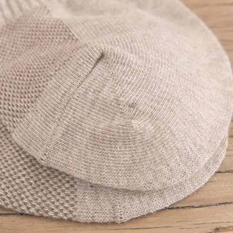 Breathable Retro 100% Cotton Socks-7