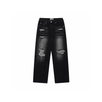 Hiphop High Street Trendy Brand Loose Straight Trousers