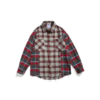 Retro Plaid Long Sleeved Shirt