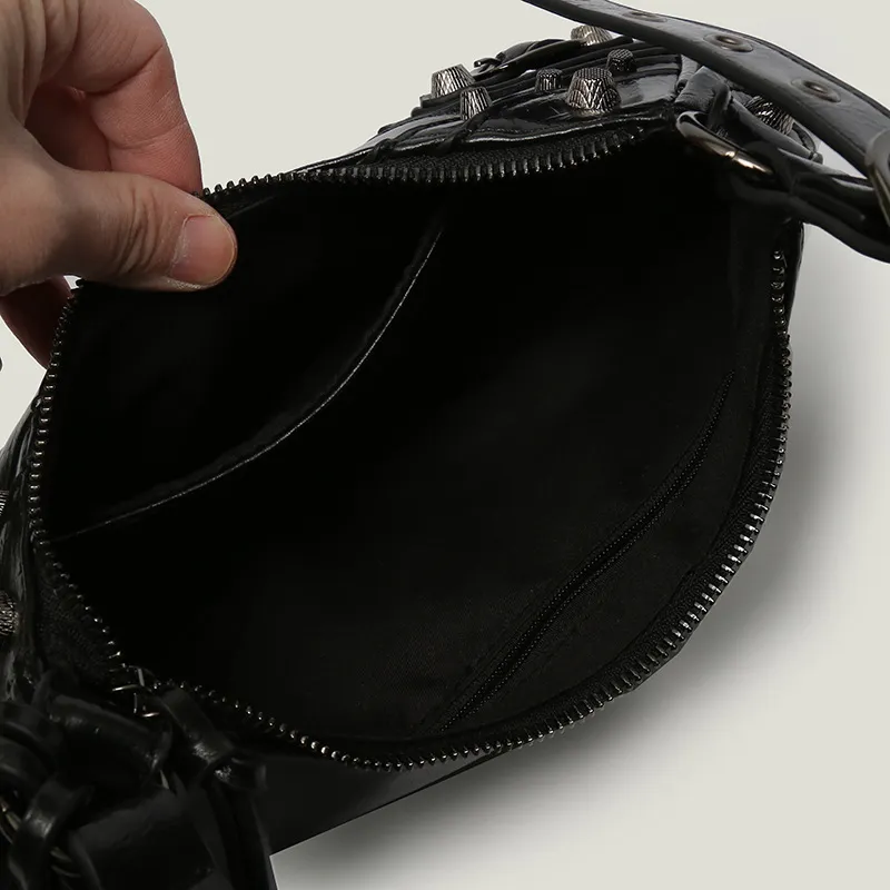 Fashion Zipper Glamorous Shoulder Bag-2