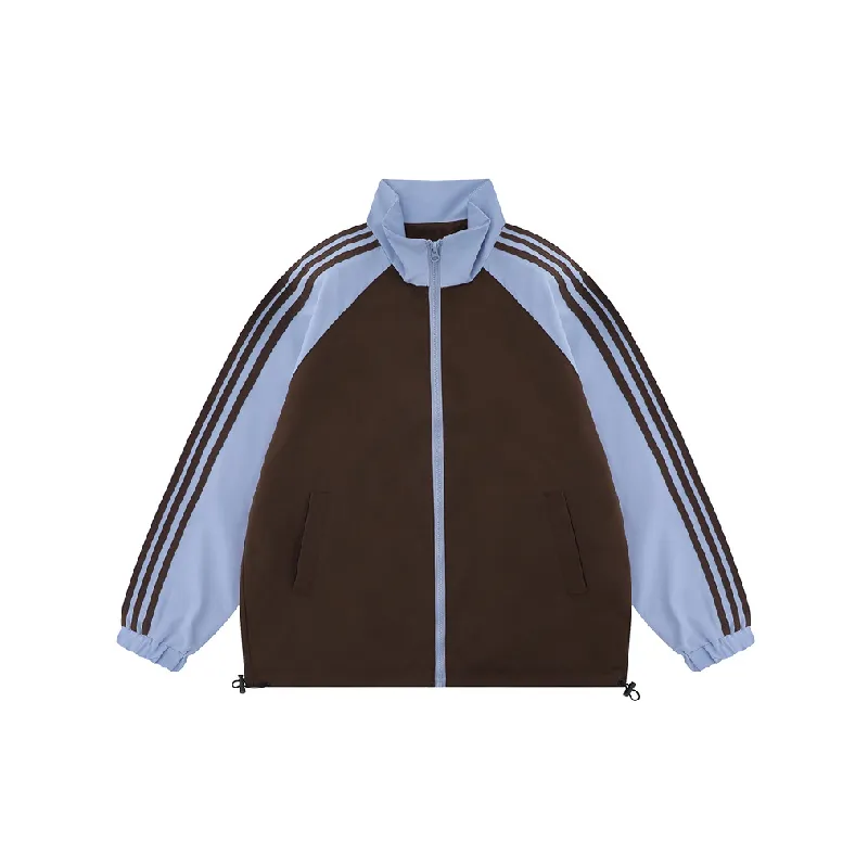 Casual Striped Polyester Jacket-8