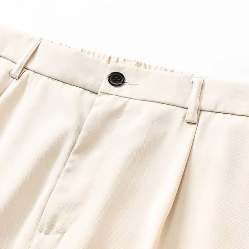 Casual Fashionable Polyester Suit Trousers-8