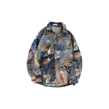 Full Print Art Oil Painting Long Sleeve Shirt