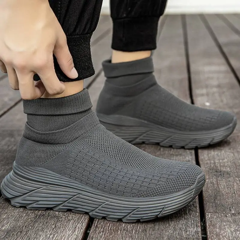 Sporty Breathable Slip On Shoes-4