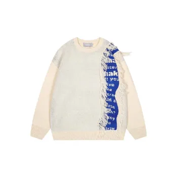 Fashionable Loose Blended Synthetic Fabrics Knitwear