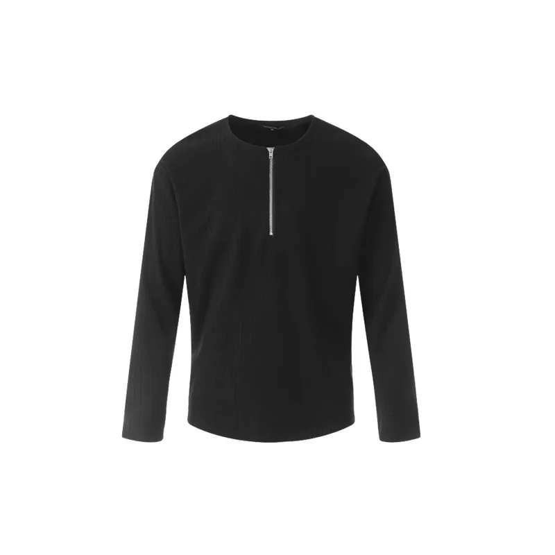 Retro Plain Cotton Blended Fabric Sweater-0