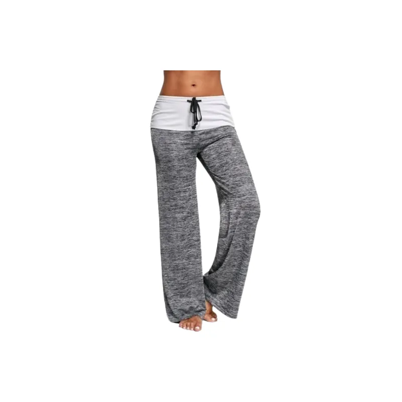 Simple Plain Cotton Blended Fabric Casual Pants Women-0