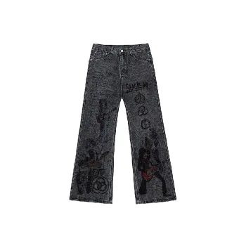 Fashionable Loose Straight Leg Jeans