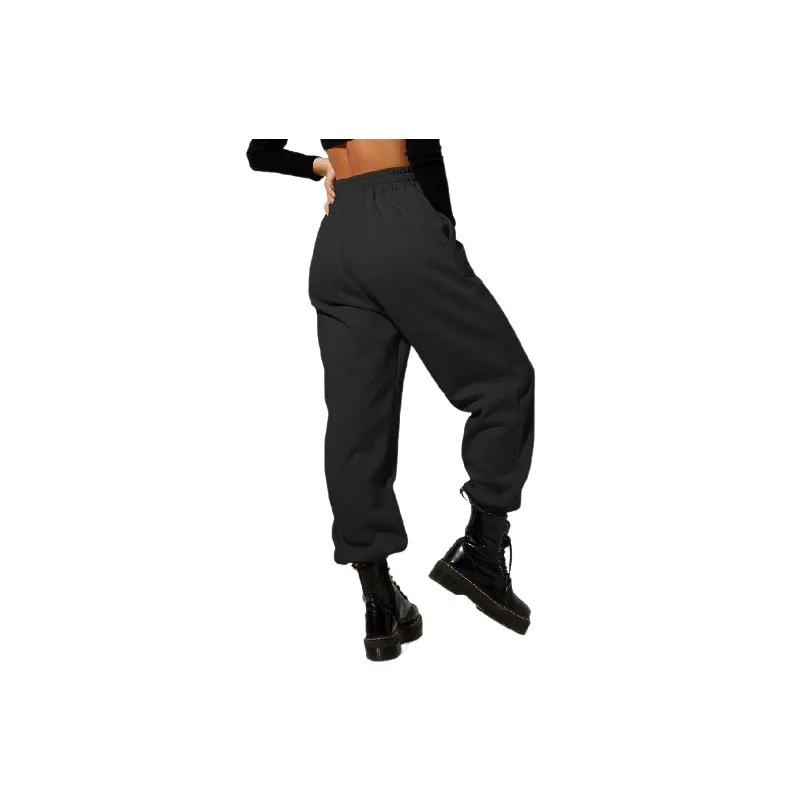 Loose Sporty Cotton Sports Pants Women-5