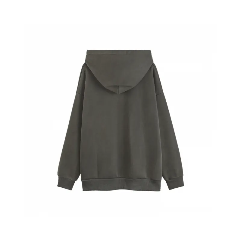 Dark Style Retro Figure Trend Fleece lined Hoodie-3