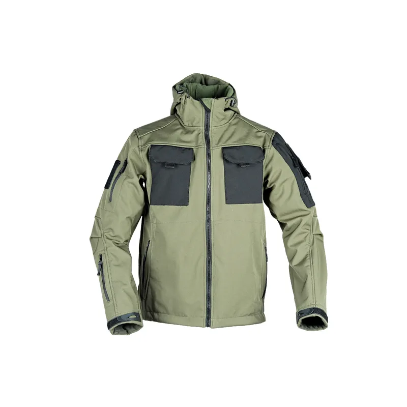Casual Loose  Laminated Fleece Fabric Jacket-4