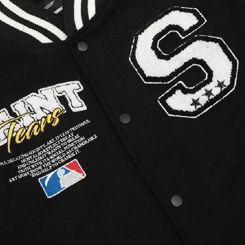 Embroidery Casual Baseball Jersey-5