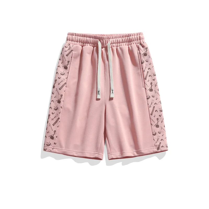 Loose Comfortable Versatile Quick Drying Printed Tide Shorts-6