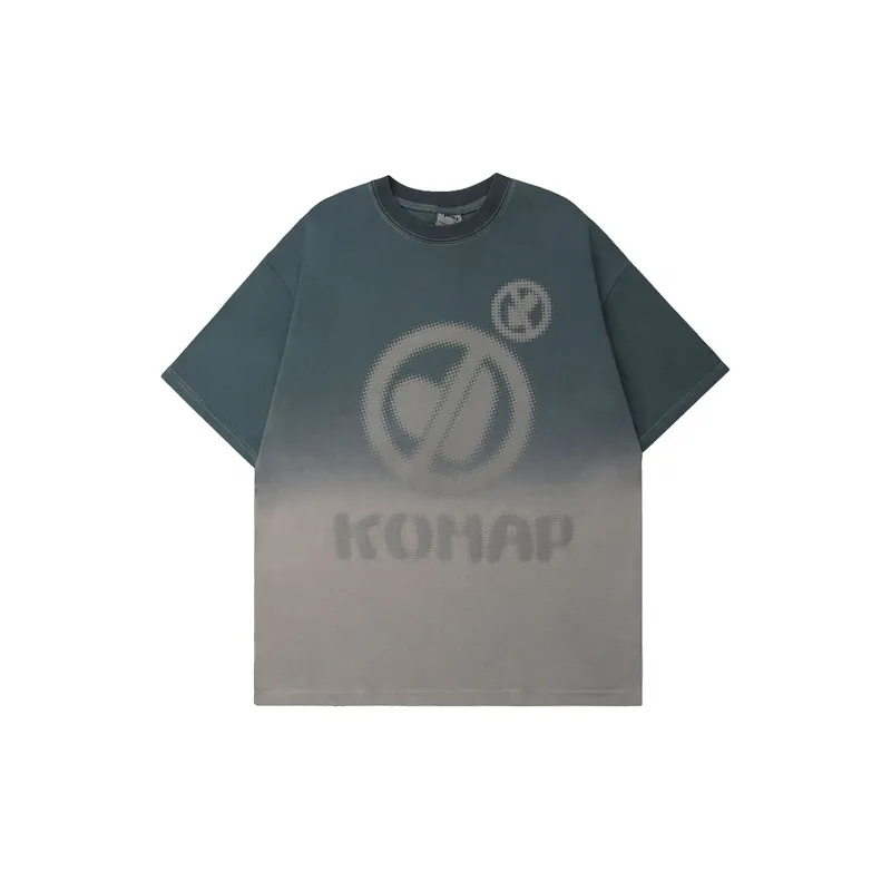 Trendy Gradient Love Letter T Shirt-0