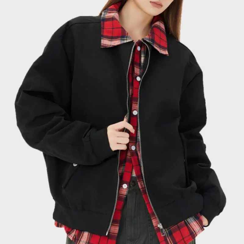 Basics Plaid Jacket-6