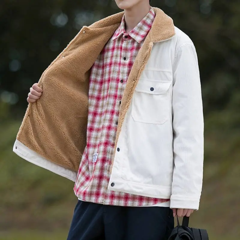 Casual Warming Corduroy Jacket-12