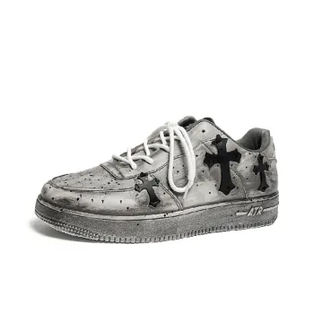 Retro Color polished Old Board Trendy All match Thick soled Sports Shoes