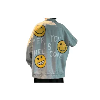 Graffiti Denim Ins Hip Hop Lazy Fashionable Casual Jacket