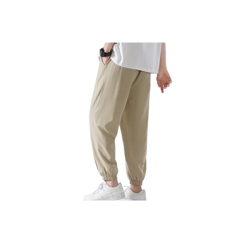 Sporty Loose Polyester Casual Pants-9