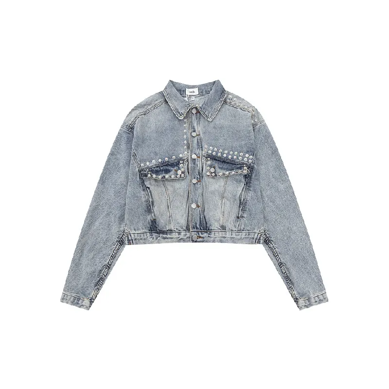 Casual Trendy Denim Jacket Women-0