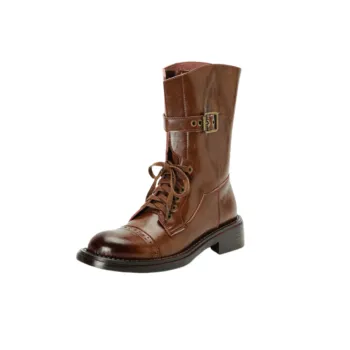 Retro Fashionable Mid Calf Boots