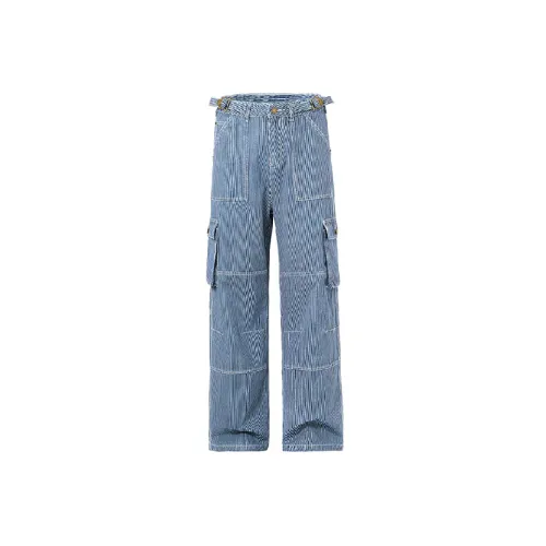 Fashionable Striped Jeans
