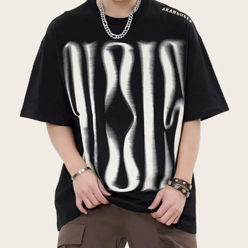 Casual Loose Combed Cotton T-Shirt-6