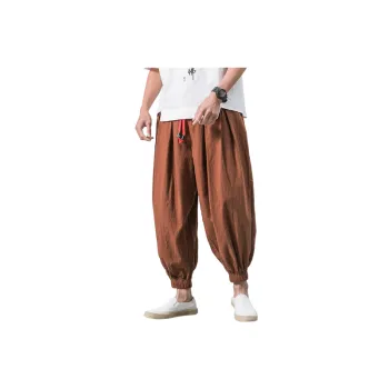 Simple Loose Polyester Casual Pants
