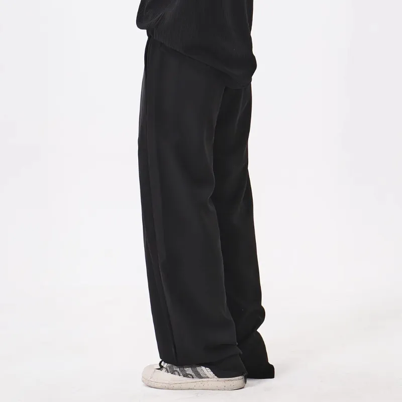 Street Trendy Polyester Suit Trousers-3
