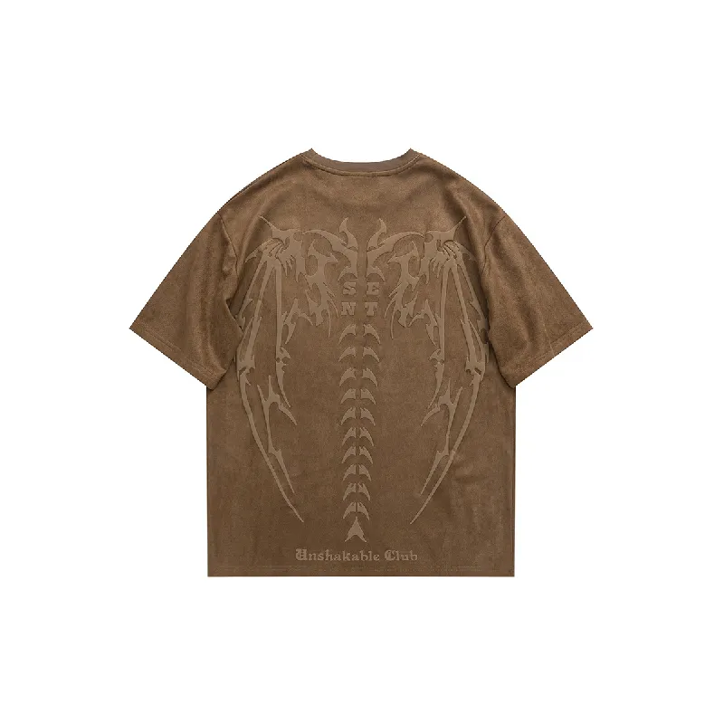 Street Retro Suede T-Shirt-1