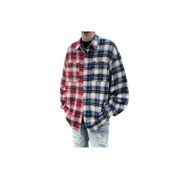 Color Matching Striped Long Sleeved Casual Shirt   Versatile Loose Trendy Brand Jacket