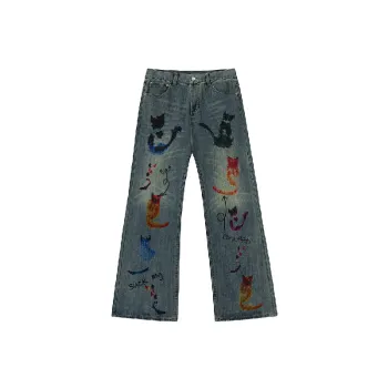 Retro Loose Straight Leg Jeans