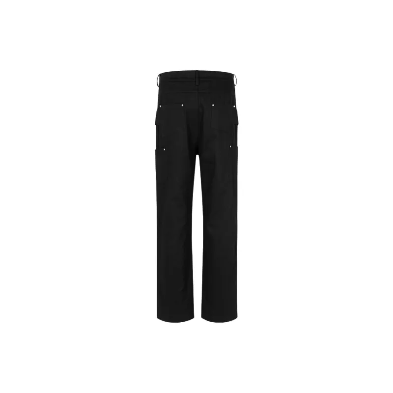 Casual Straight Leg Cargo Pants-5